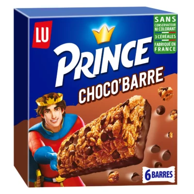 Barres de céréales Prince Chocolat 125g