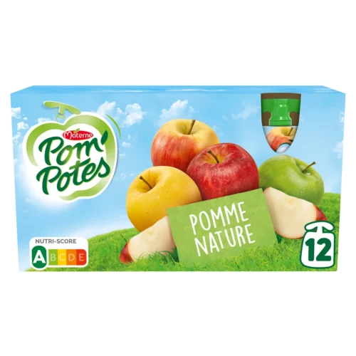 Compote Pom’Potes Materne Pomme nature 12x90g