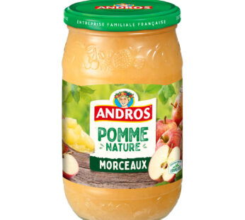 Compotes Andros Pommes et morceaux – 740g