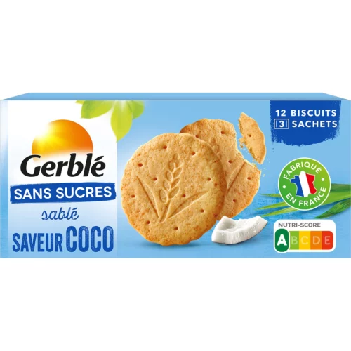 Biscuits sans sucres Gerblé Coco - 132g