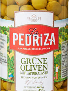 Olives vertes avec noyaux en bocal La Pedrizia 935 g / 575 g