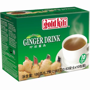 Thé instantané au gingembre, sans sucre Gold Kili 10pcs