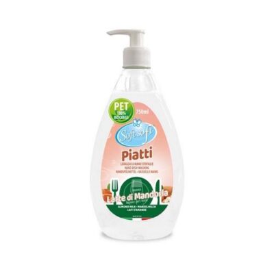 Soft Soft liquide vaisselle lait d'amande 750ml avec distributeur