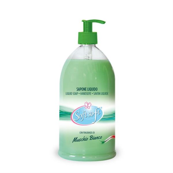 Soft Soft Savon liquide musc blanc 1L