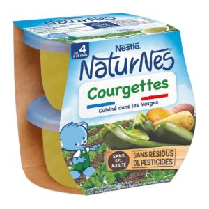 Bols Naturnes Nestlé Courgettes Dès 4/6 mois - 2x130g