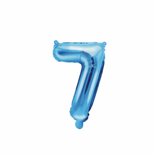 Ballon en aluminium 40" Chiffre 7 BLEU