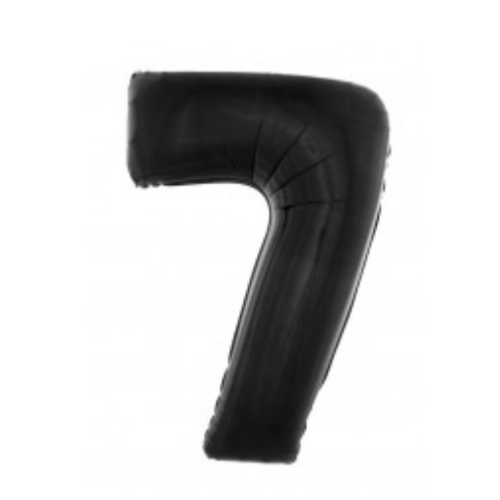 Ballon en aluminium 16" Chiffre 7 NOIR