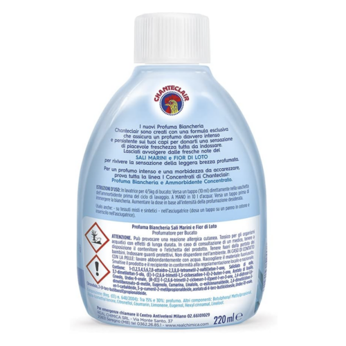 CHANTECLAIR Adoucisseur Sels de mer/lotus - 1 litre concentré 50 Lavages