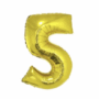 Ballon en aluminium 16&quot; Chiffre 5 OR