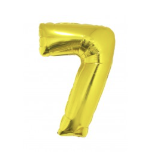 Ballon en aluminium 16″ Chiffre 7 OR