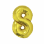 Ballon en aluminium 16" Chiffre 8 OR