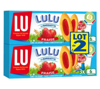 PROMO Biscuits La Barquette LU Fraise 2x120g