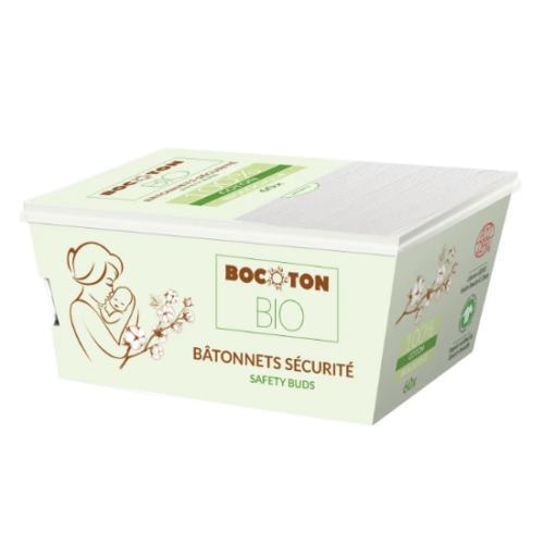 Bocoton | Bâtonnets sécurité bébé - 100% coton Paquet(s) de 60