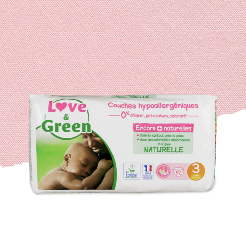 Love and Green T3 | 52 couches écologiques Sachet(s)