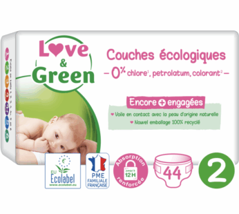 Love and Green T2 | 44 couches écologiques Jumbo