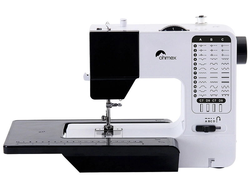 OHMEX Machine à coudre 38 modèles de points avec table d’extension – Image 3