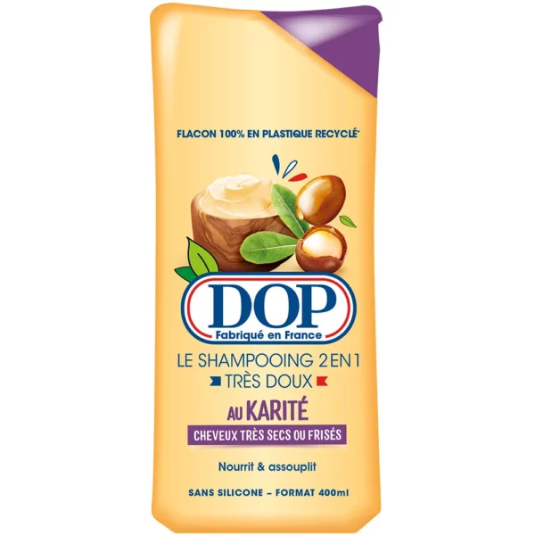 DOP Au karité shampooing 2 en 1 Sans silicone 400ml
