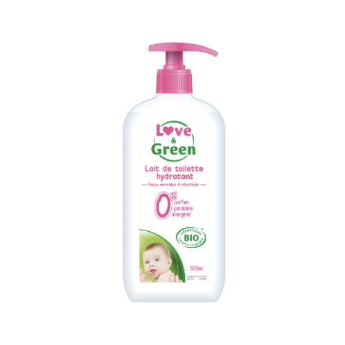 Love and Green | Lait de toilette hydratant bio Flacon(s) 500ml