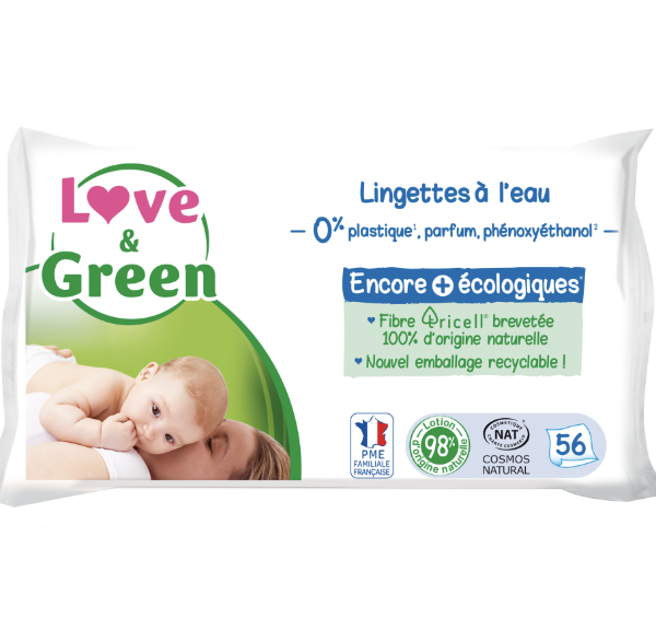 Love and Green | Lingettes à l'eau