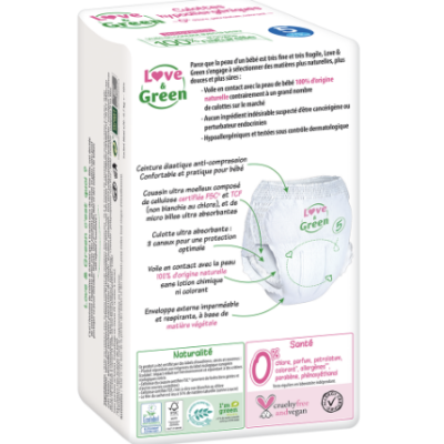 Love and Green T5 | 18 culottes écologiques - 11 à 25kg