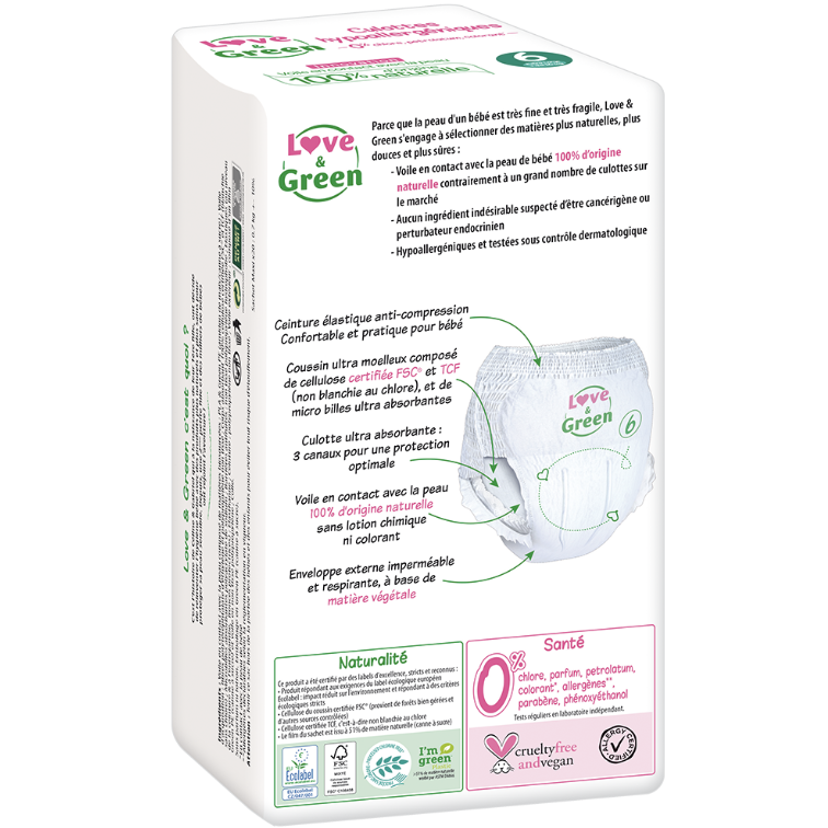 Love and Green T6 | 16 culottes par paquet – Image 2