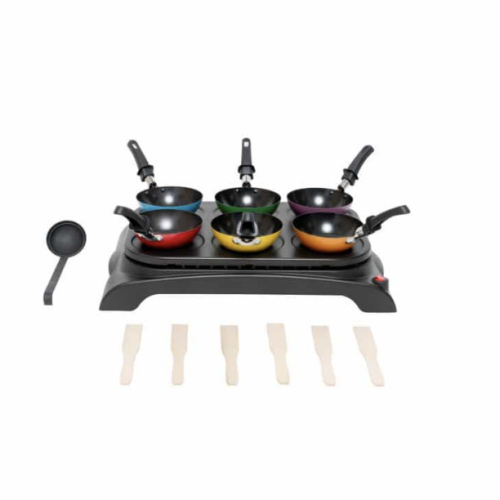 OHMEX Crêpe&Wok Party 6 personnes 1000W