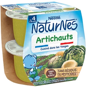 Bols Naturnes Nestlé Artichaut Dès 4/6 mois - 2x130g