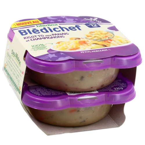 Blédichef Risotto aux panais et champignons Bledina 2x230g