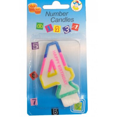 Bougie Anniversaire Chiffre 4