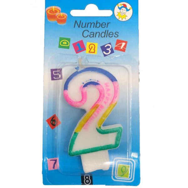 Bougie Anniversaire Chiffre 2