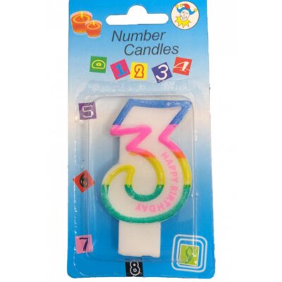 Bougie Anniversaire Chiffre 3