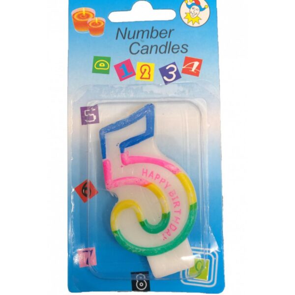 Bougie Anniversaire Chiffre 5