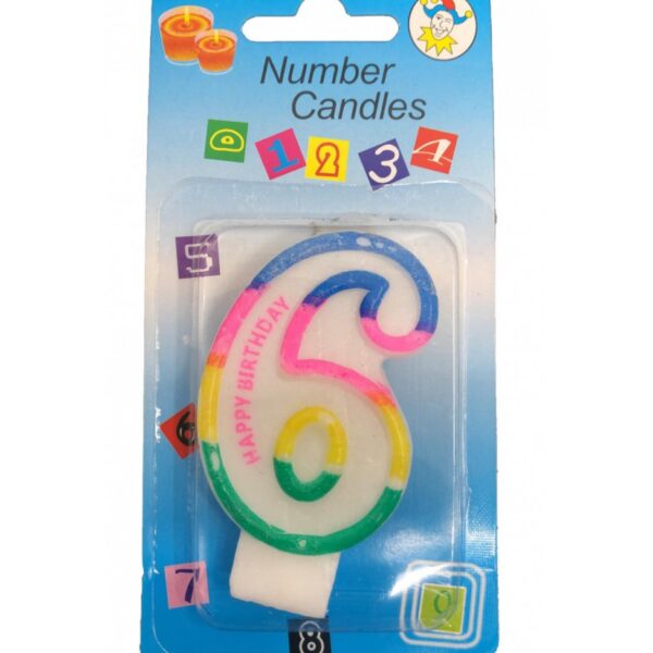 Bougie Anniversaire Chiffre 6