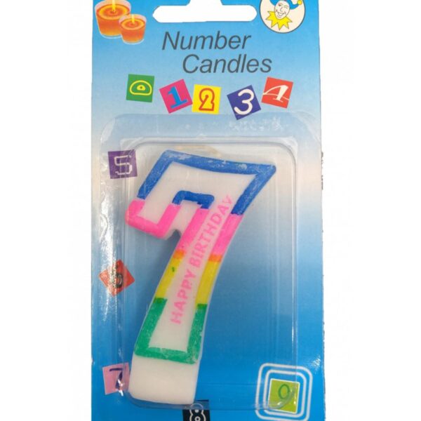 Bougie Anniversaire Chiffre 7