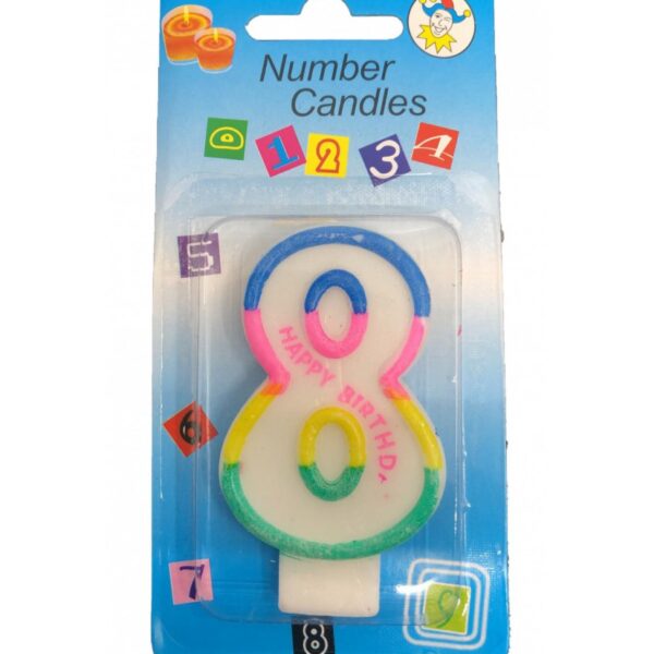 Bougie Anniversaire Chiffre 8