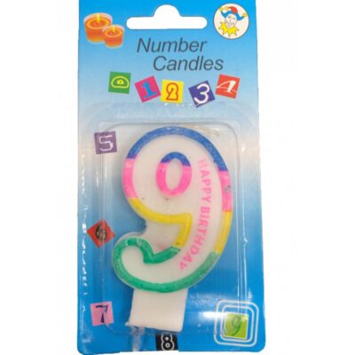 Bougie Anniversaire Chiffre 9