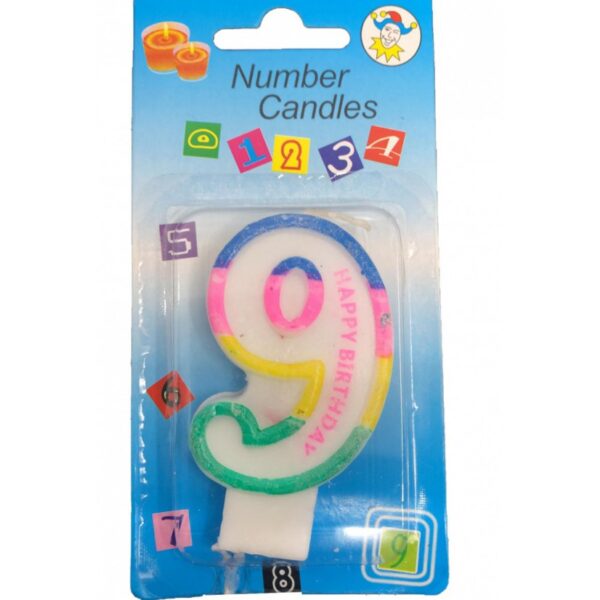 Bougie Anniversaire Chiffre 9