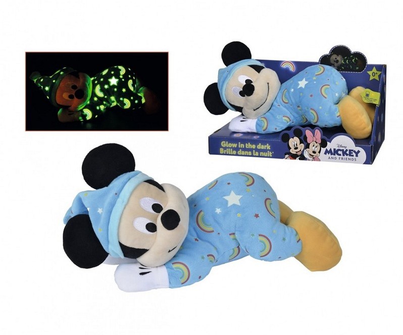Disney Peluche Mickey Mouse en barboteuse en boîte 30cm