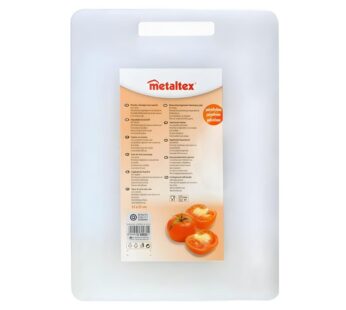 Metaltex – Planche à découper 25×35 en plastique blanc