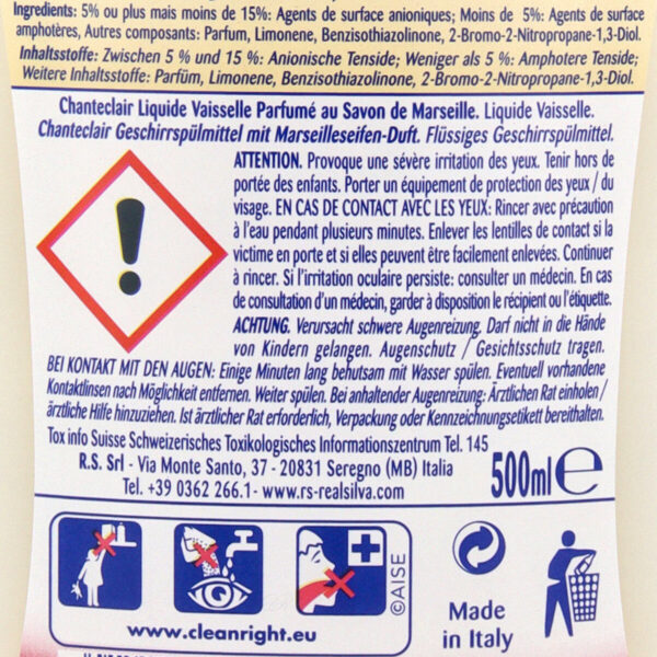 CHANTECLAIR - Liquide vaisselle / 500 ml – Image 2