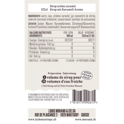 Sirop MORAND Caramel 1L