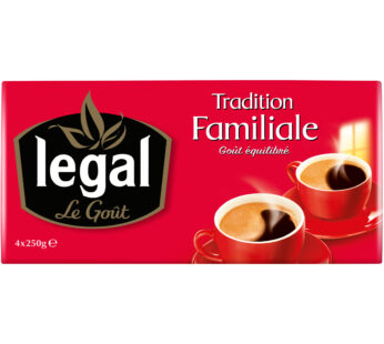 Café moulu Légal Tradition familiale 4x250g