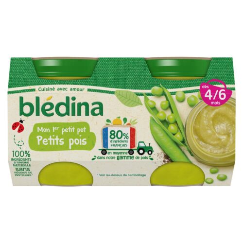 Petit pot bébé Blédina 4-6 mois Haricot vert - 2x130g