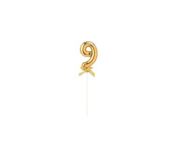 Topper pour gâteau chiffre 9 OR