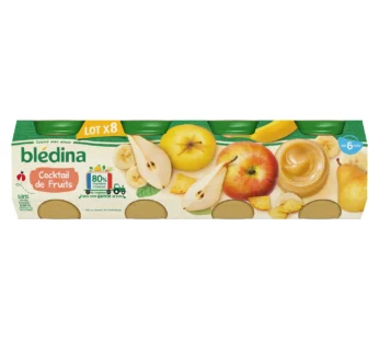 Compote bébé dès 6 mois cocktail de fruits Blédina x8