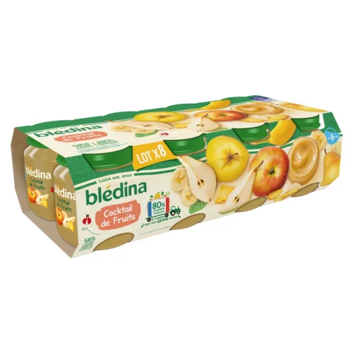 Compote bébé dès 6 mois cocktail de fruits Blédina x8