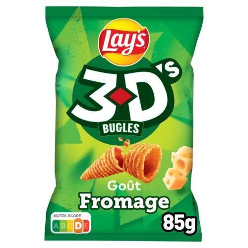 Chips apéritifs saveur fromage LAY'S 3D - 85g