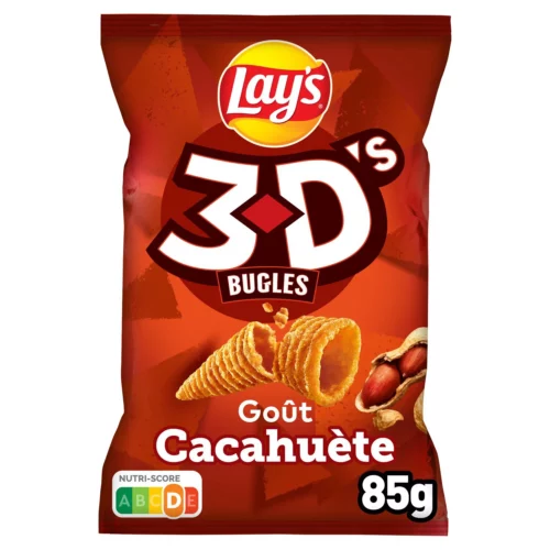 Chips apéritifs saveur cacahuète LAY'S 3D - 85g