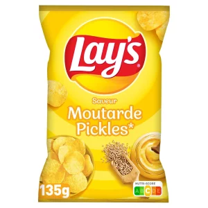 Chips Lays moutarde cornichons - 135g