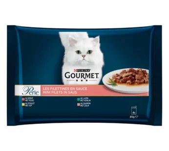 Purina Gourmet 4 variétés de filets 4x85g – Sachets repas